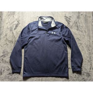 Under Armour Long Sleeve 1/4 Zip Pullover Men's Size Medium Blue